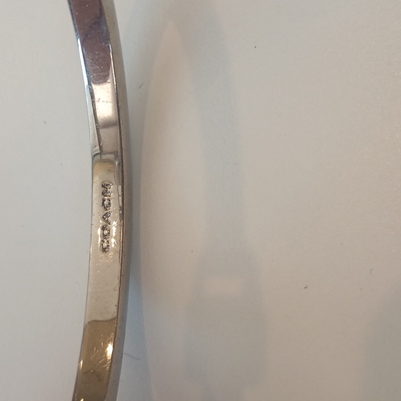 Coach Silver Crystals Tone Bracelet (Safety Chain - Picture 3 of 4